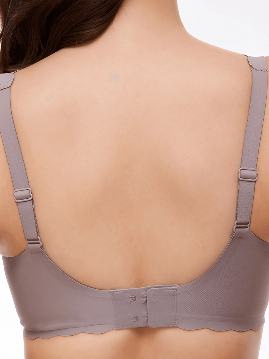 Scallop Seamless Wireless Bra | Gentle Lift All-Day Comfort - WearU