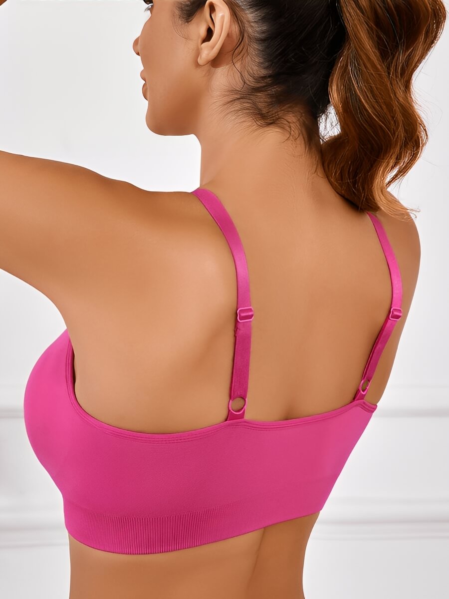 Ruched Breathable Wireless Bralette | Seamless Fit & Everyday Support - WearU