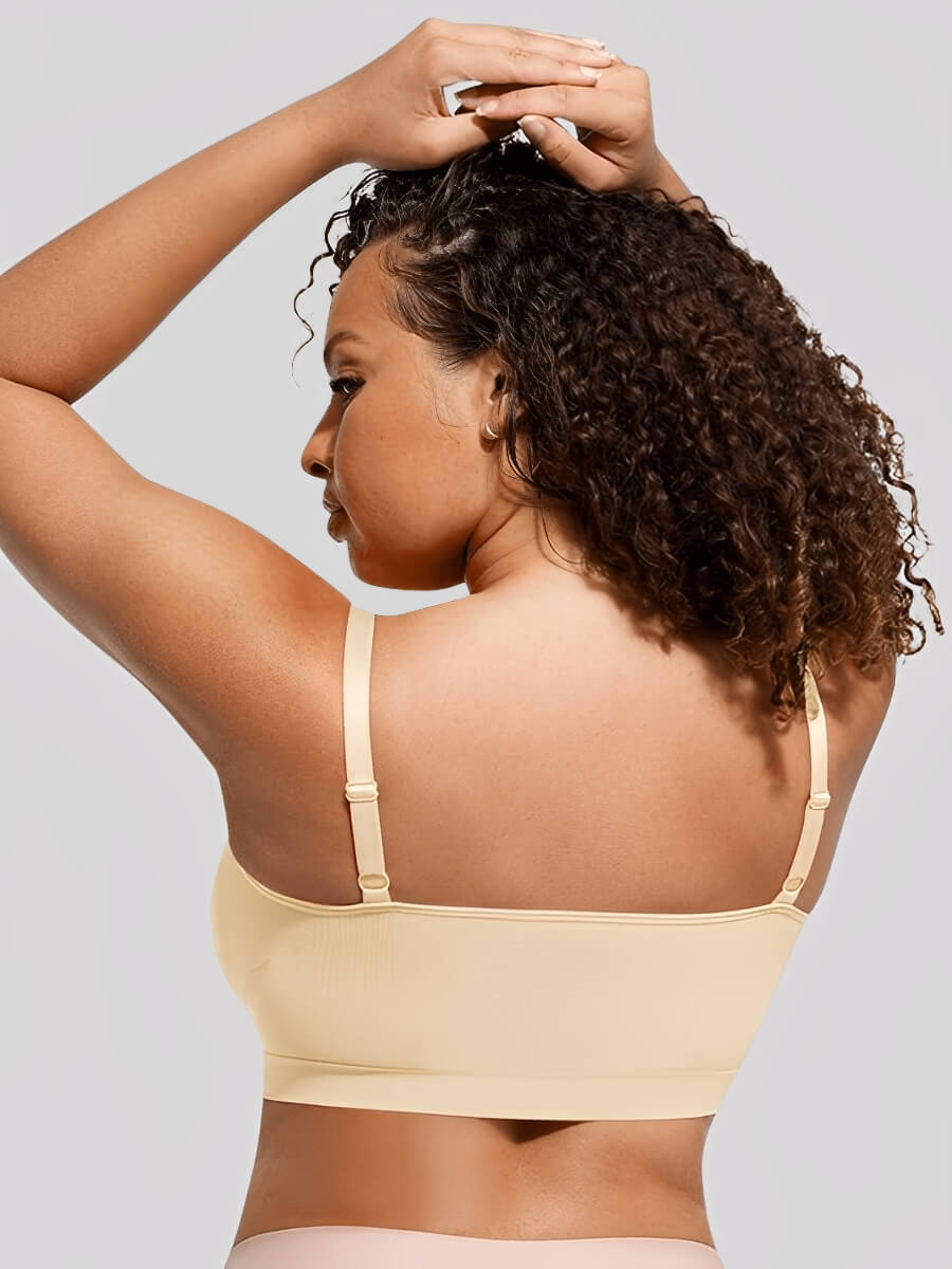 Ruched Breathable Wireless Bralette | Seamless Fit & Everyday Support - WearU