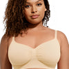 Ruched Breathable Wireless Bralette | Seamless Fit & Everyday Support - WearU