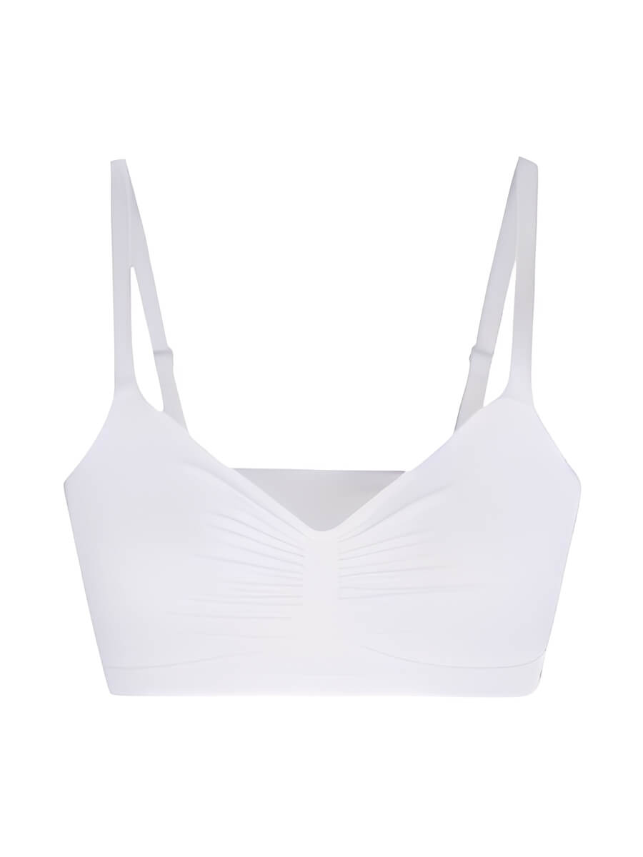 Ruched Breathable Wireless Bralette | Seamless Fit & Everyday Support - WearU