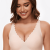 Scallop Seamless Wireless Bra | Gentle Lift All-Day Comfort - WearU