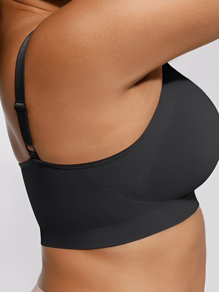 Ruched Breathable Wireless Bralette | Seamless Fit & Everyday Support - WearU