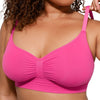 Ruched Breathable Wireless Bralette | Seamless Fit & Everyday Support - WearU