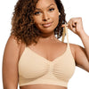 Ruched Breathable Wireless Bralette | Seamless Fit & Everyday Support - WearU