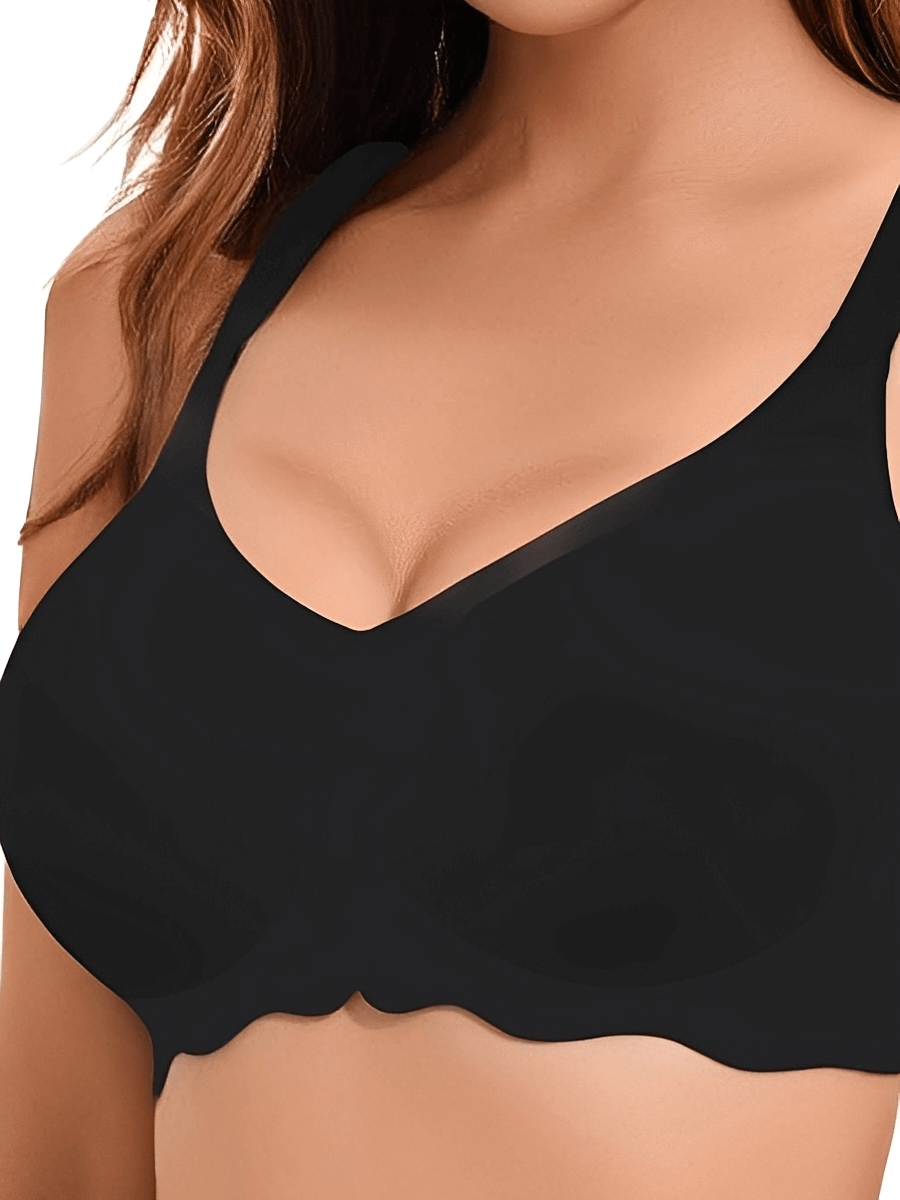 Seamless V-Neck Wireless Bra | Light Lift & Everyday Comfort