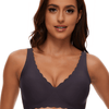 Scallop Seamless Wireless Bra | Gentle Lift All-Day Comfort - WearU