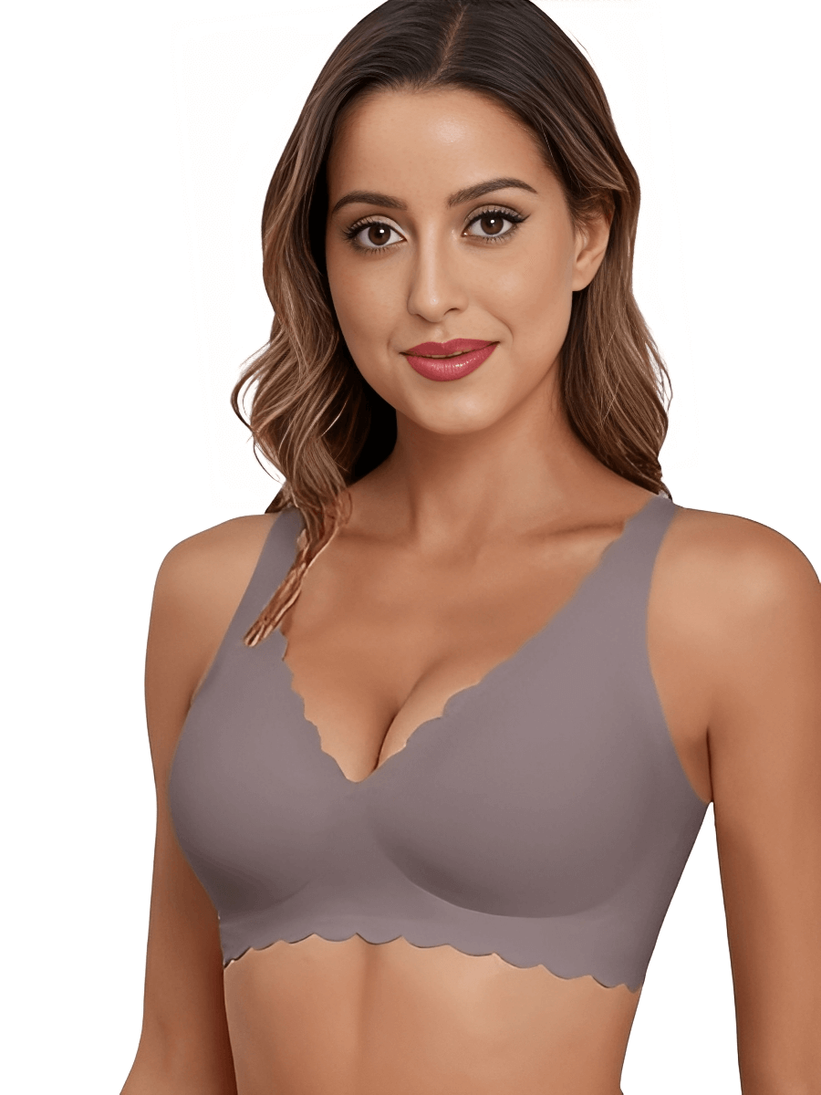 Scallop Seamless Wireless Bra | Gentle Lift All-Day Comfort - WearU