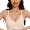 Seamless V-Neck Wireless Bra | Light Lift & Everyday Comfort